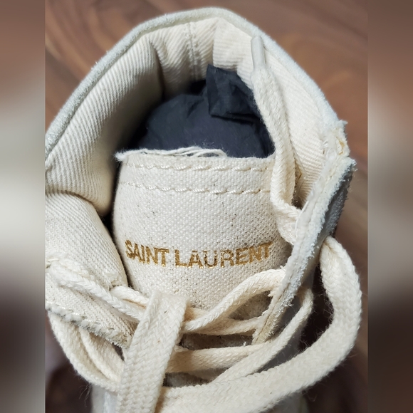 Saint Laurent Distressed Sneakers, Size 6½ - Picture 7 of 9